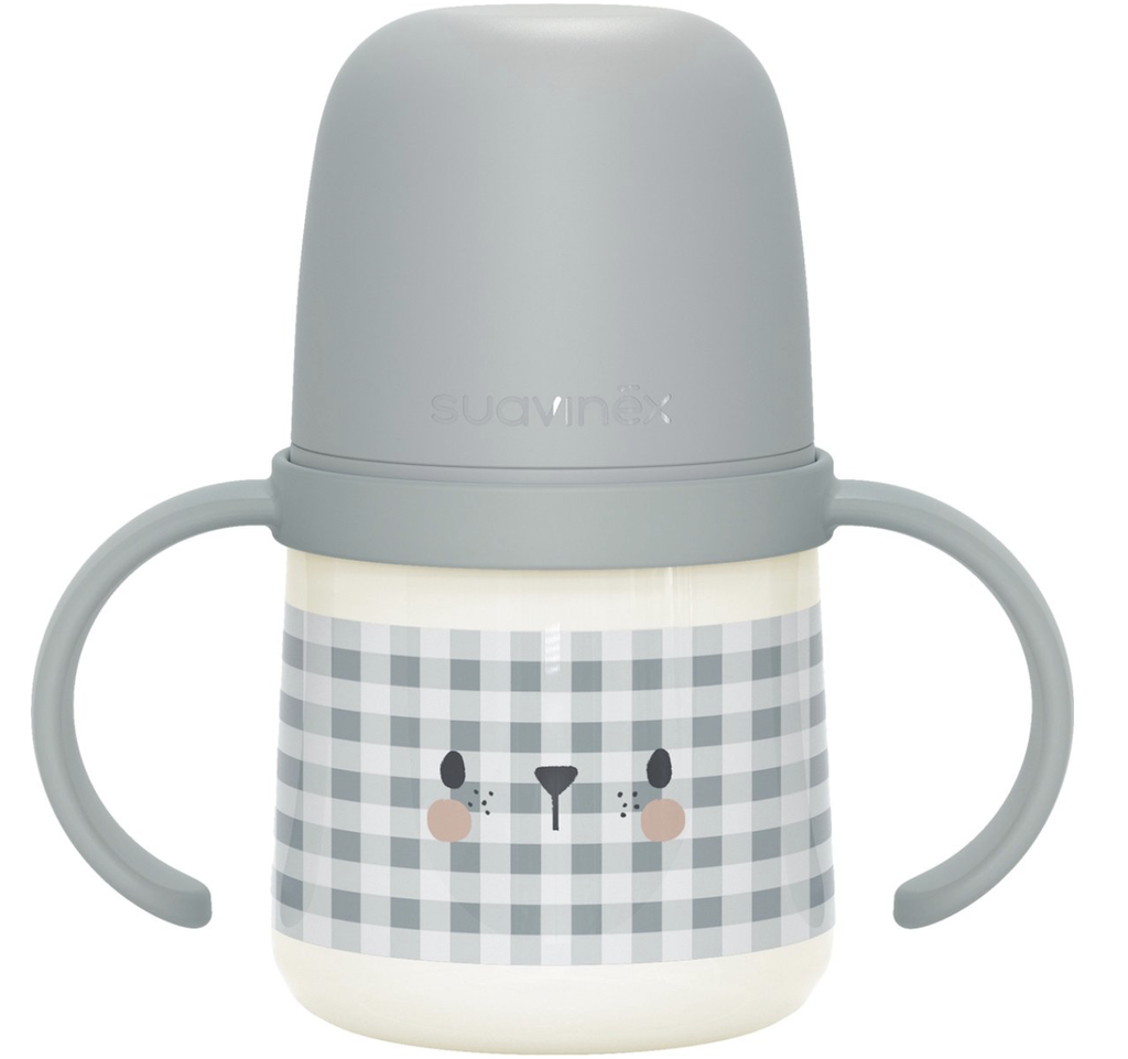 Suavinex | Drinkfles Night & Day Bear Blue Eerste Fles Met Handvaten  150ml +6M