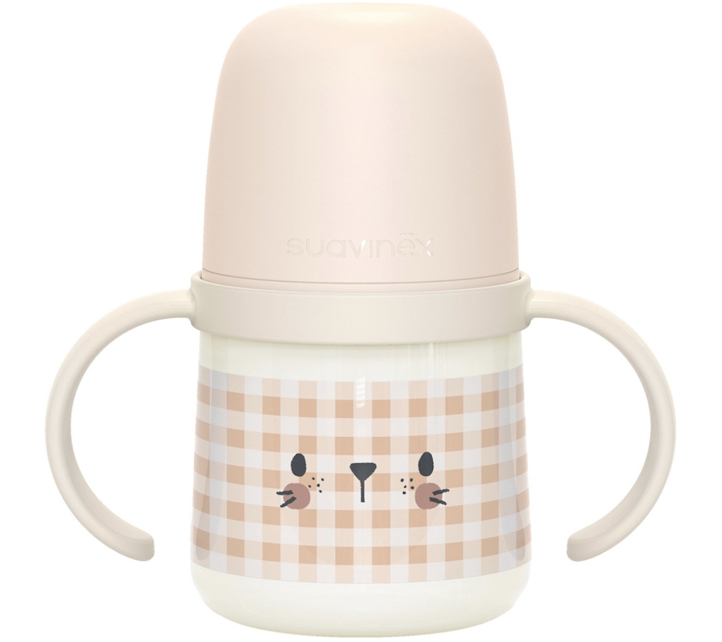 Suavinex |  NIGHT & DAY - EERSTE FLES MET HANDVATTEN +6M 150ML - Konijn