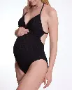 Cache Coeur | Badpak Milos Maternity Swimsuit Zwart