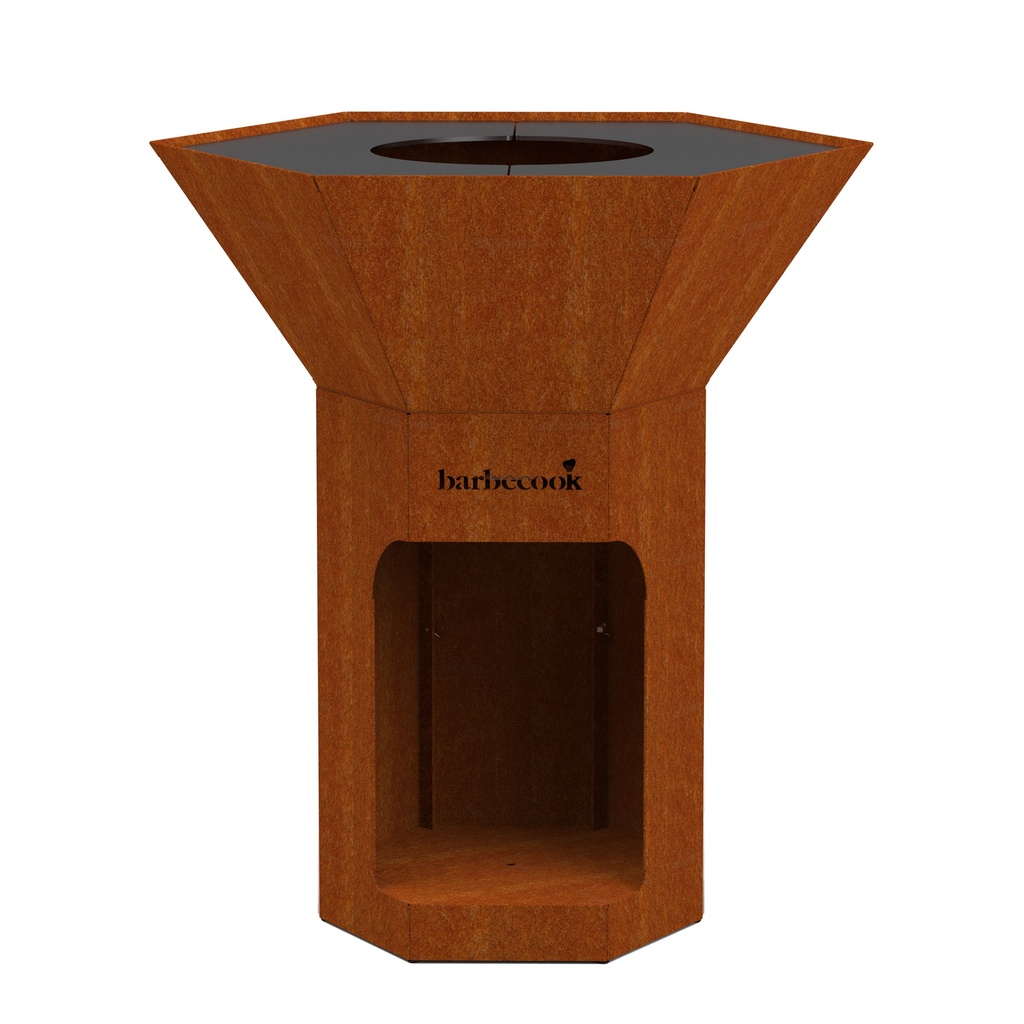 Barbecook | Barbecue Nestor Original Houtbarbecue Corten Staal 92x82x101cm