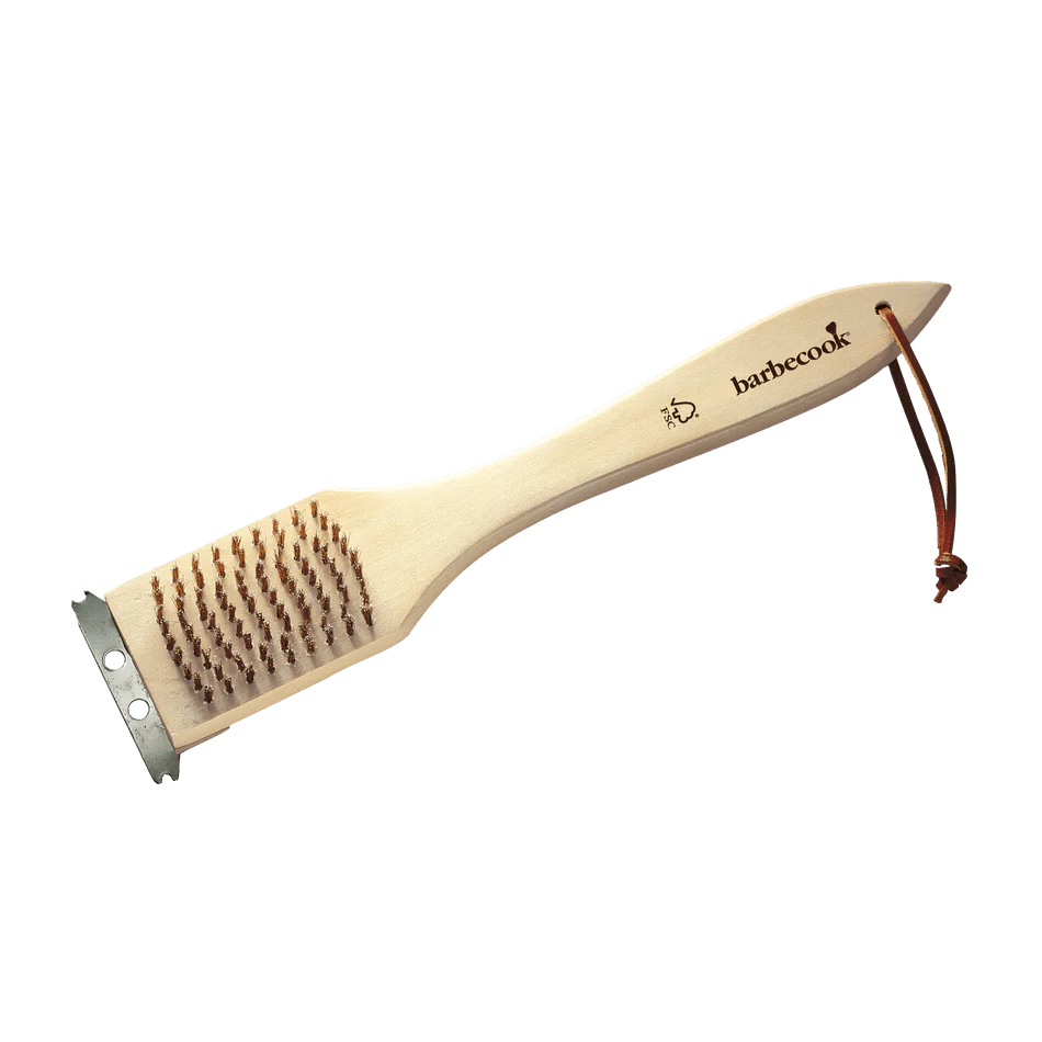 Barbecook | Stalen Borstel Uit Koper, Hout En Rvs 31cm FSC 100% sgsch-coc-041337