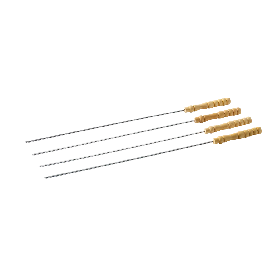 Barbecook | Set Spiesen Chroom 43cm 4-delig