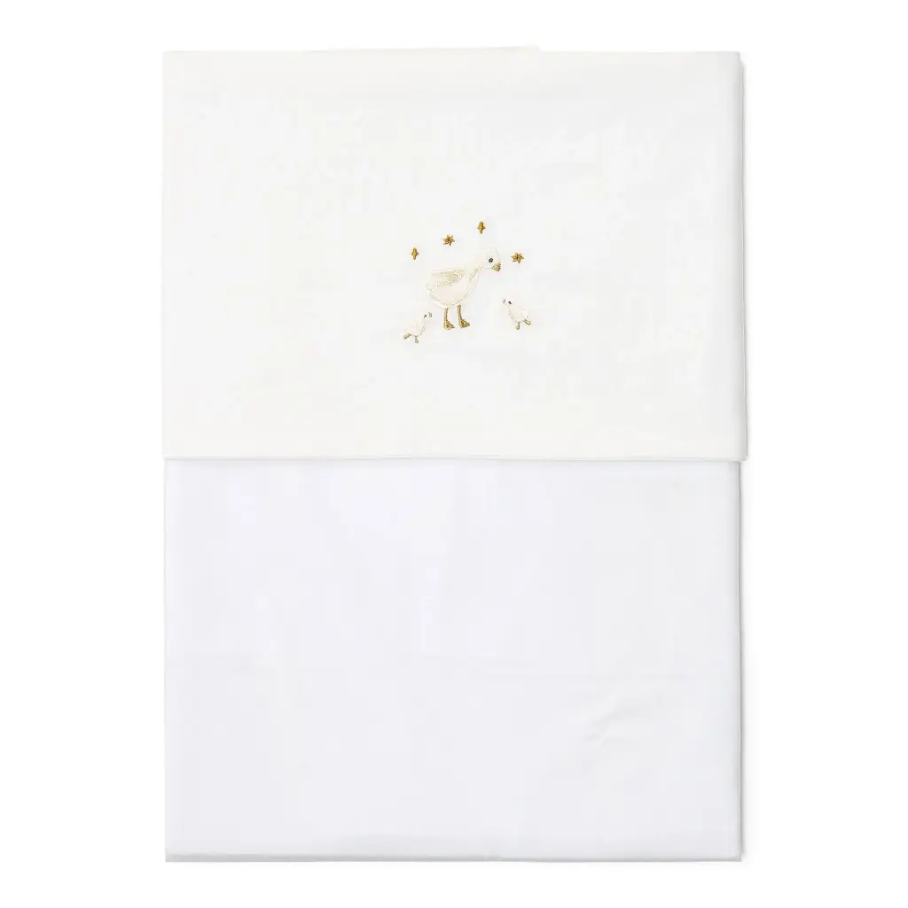 Little Dutch | Laken Ledikant Little Goose Geborduurd 110x140cm
