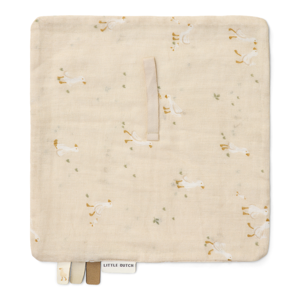 Little Dutch | Fopspeendoekje Little Goose Beige