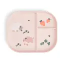 Done by Deer | Plat Bord Tiny Farm Powder Met Vakverdeling Roze