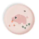Done by Deer | Plat Bord Tiny Farm Rond Varken Powder Roze