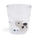 Done by Deer | Drinkbeker Tiny Farm Glas Sand Beige