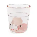 Done by Deer | Drinkbeker Tiny Farm Kinderglas Schaap/Varken Powder Roze