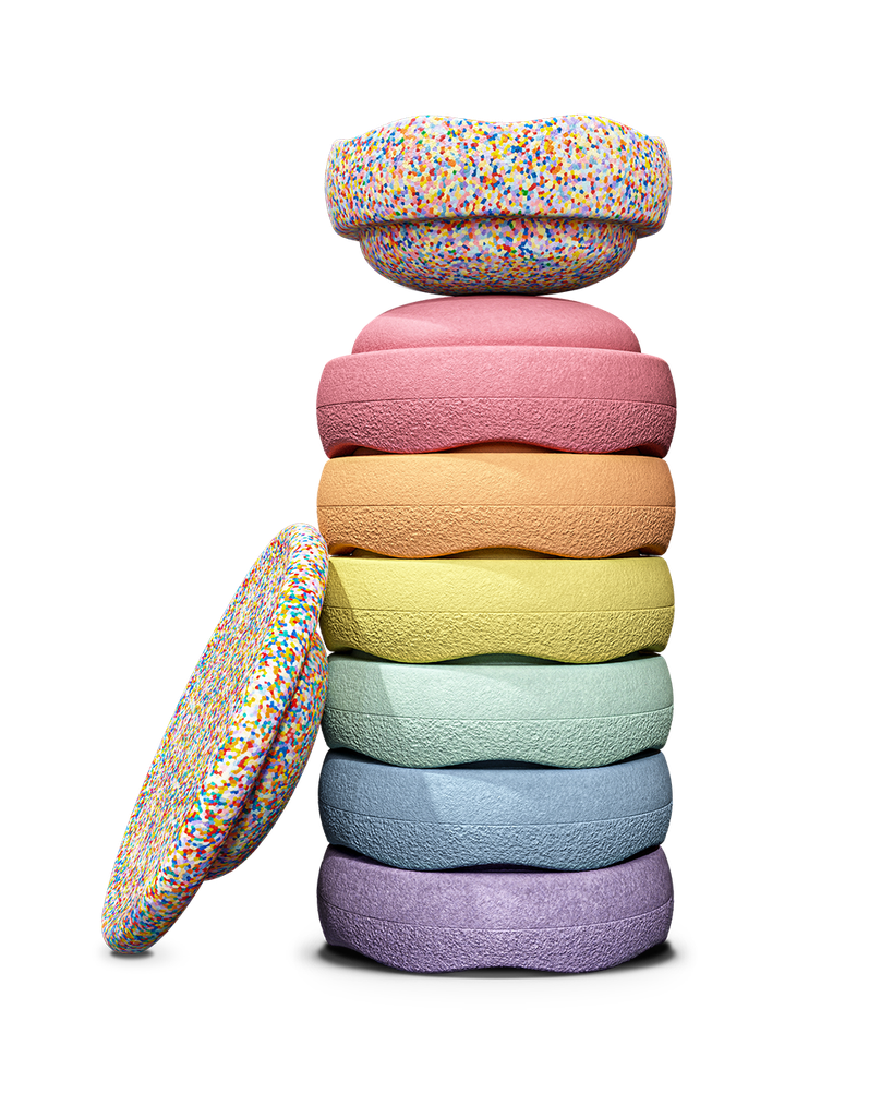 Stapelstein | Stapelstenen Special Super Confetti Pastel Compleet Set 8-pack