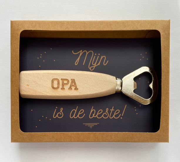 Minimou | Flessenopener "Mijn Opa is de beste"