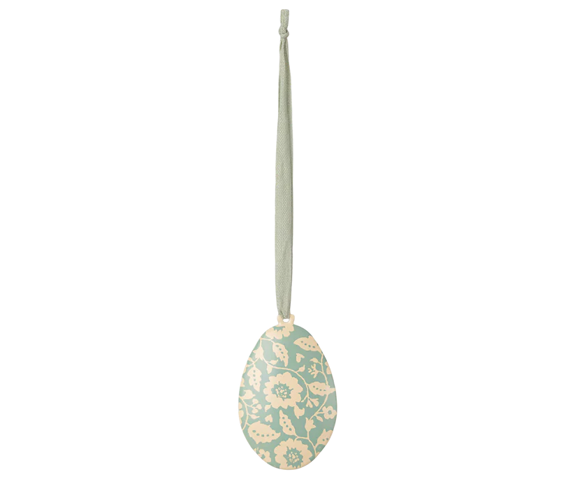 Maileg | Hangfiguur Ei Flowers Easter Egg Ornament Mint Groen