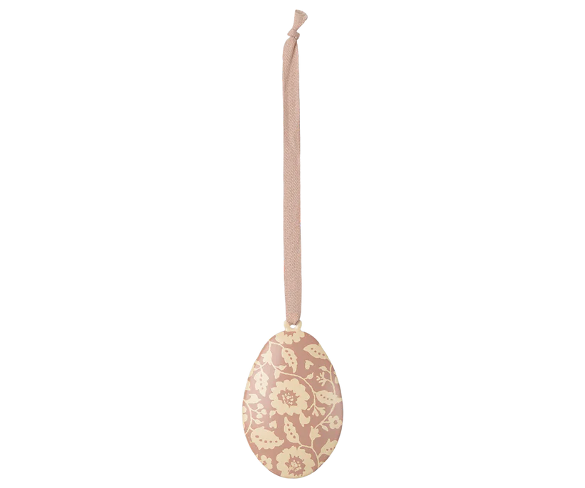 Maileg | Hangfiguur Ei Flowers Easter Easter Egg Ornament  Dark Powder Roze