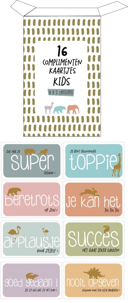 Mail-Box | Wenskaart Minibox Complimenten Kaartjes Kids