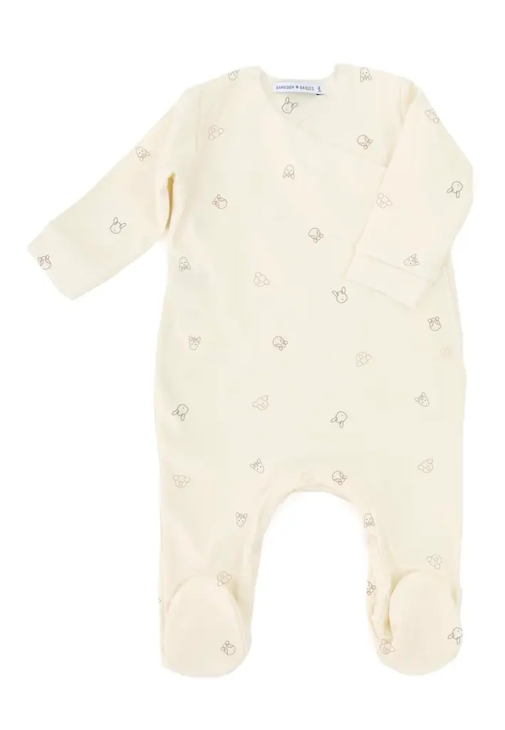 Bamboom | Kruippak Pure Animal All Over Dieren Beige