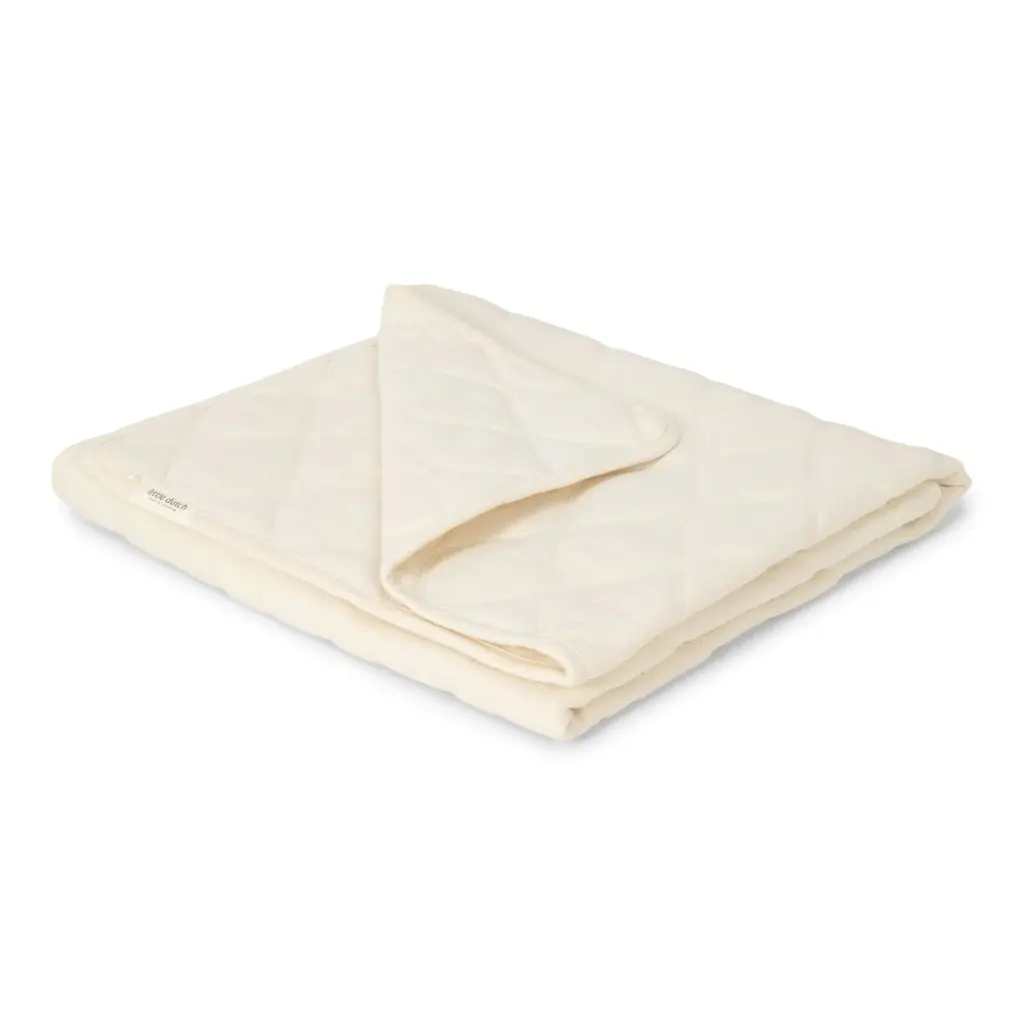 Little Dutch | Deken Wieg Pure Soft White Quilted 70x100cm