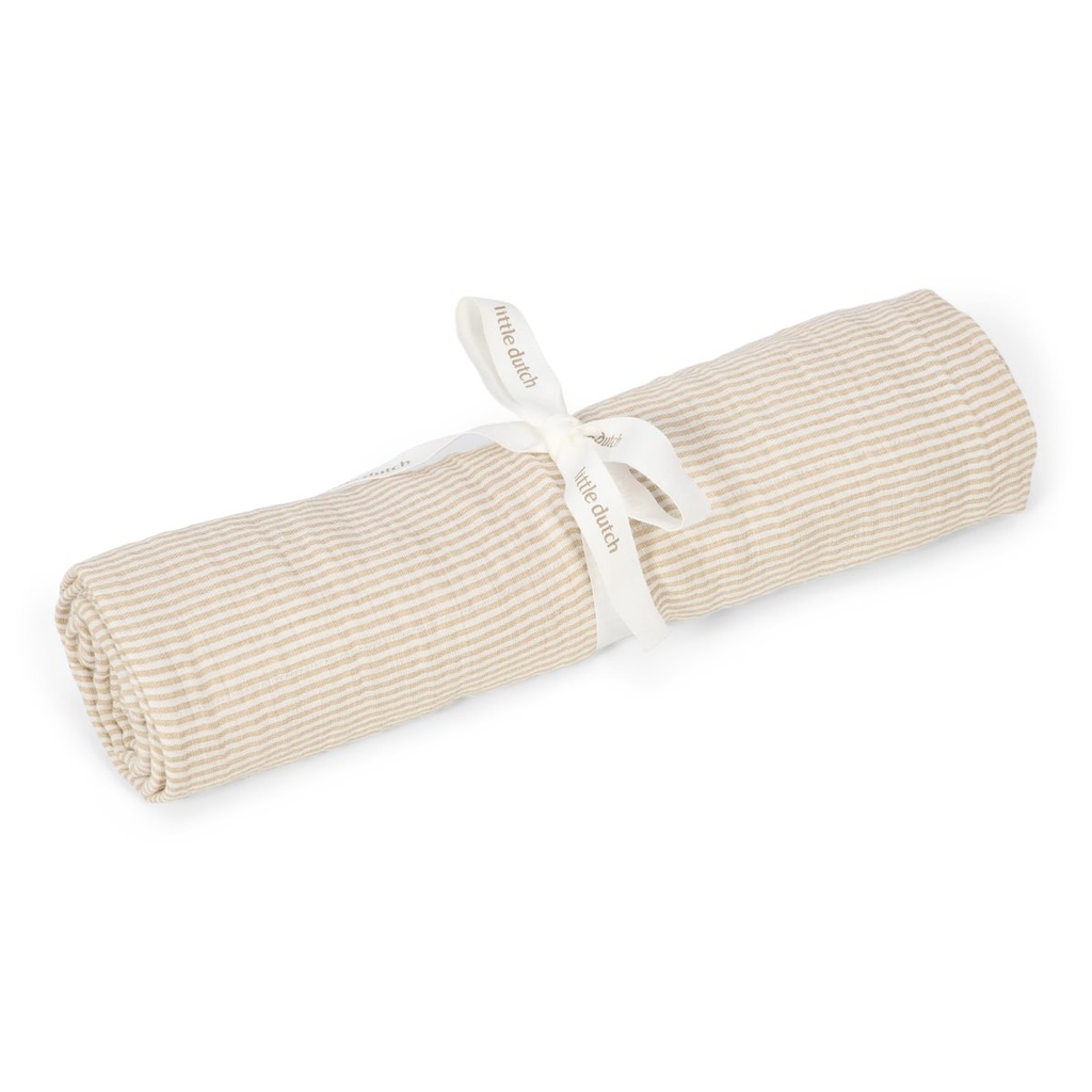 Little Dutch | Tetra Doek Pure Soft Beige 120x120cm