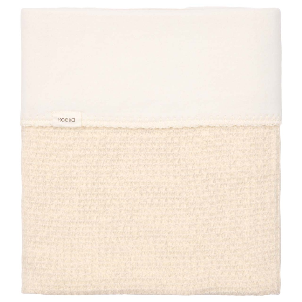 Koeka | Deken Ledikant Malaga Katoen/Fleece Warm White 100x150cm