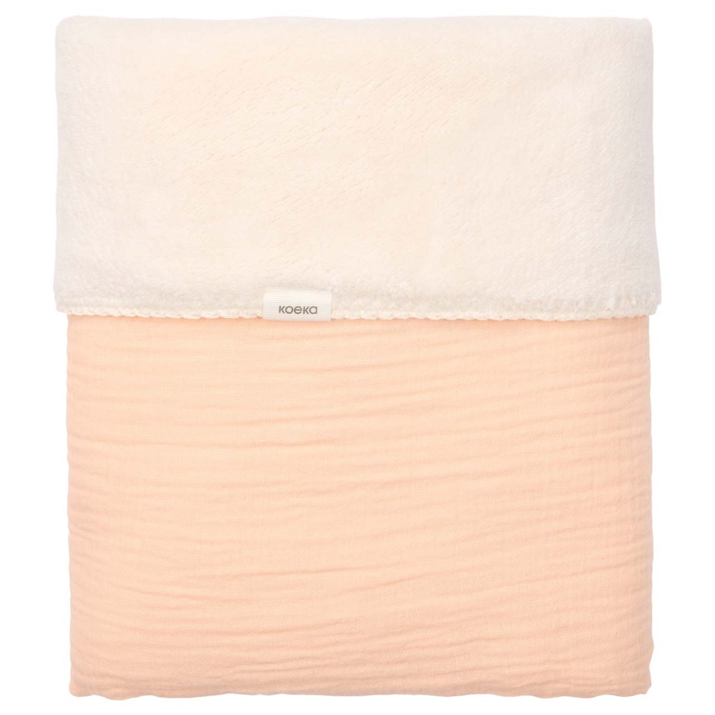 Koeka | Deken Wieg Faro Teddy Peach 75x100cm