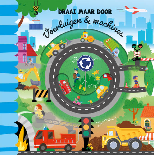 De Lantaarn | Boek Draai Maar Door Voertuigen & Machines