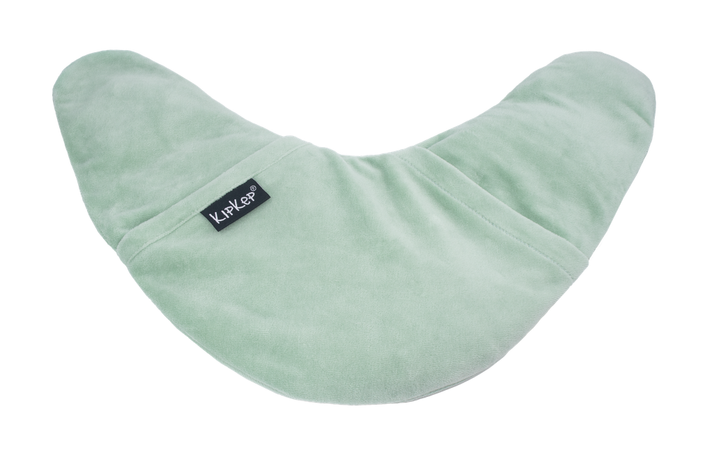 Kipkep | Warmtekussen Lexie Pale Green Vlaszaad Vulling 43×28×2cm