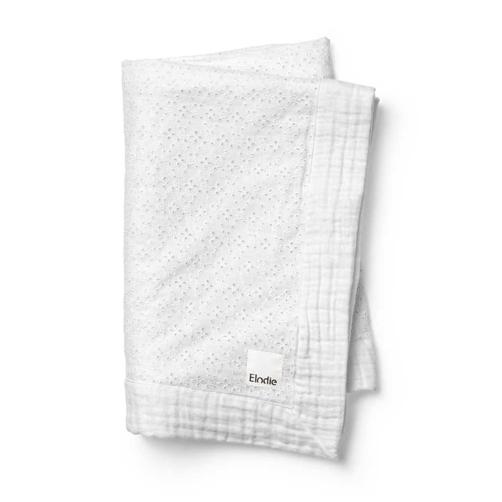 Elodie | Deken Embroidery Anglaise Wit 75x100cm