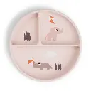 Done By Deer | Plat Bord Playground Stick&Stay Met Vakverdeling Roze