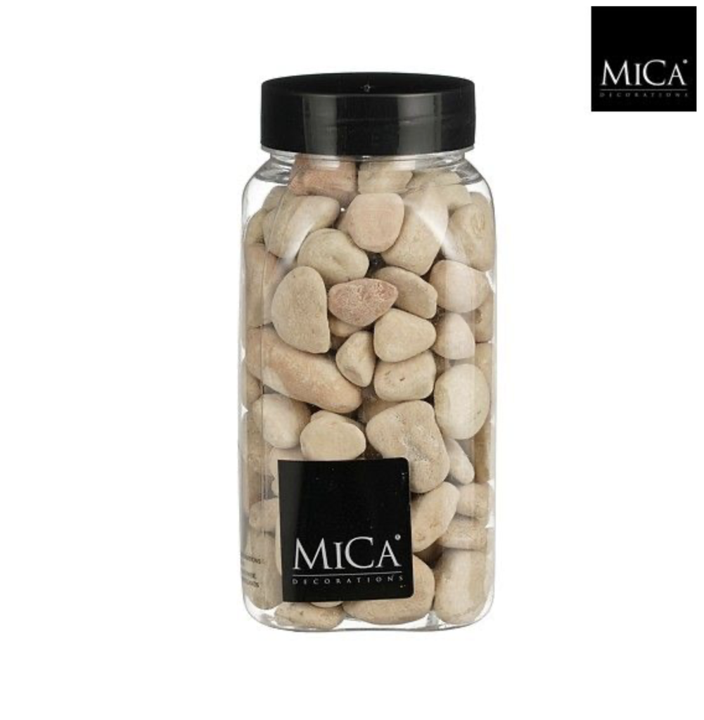 Mica | Decoratie Stenen Beige 650ml