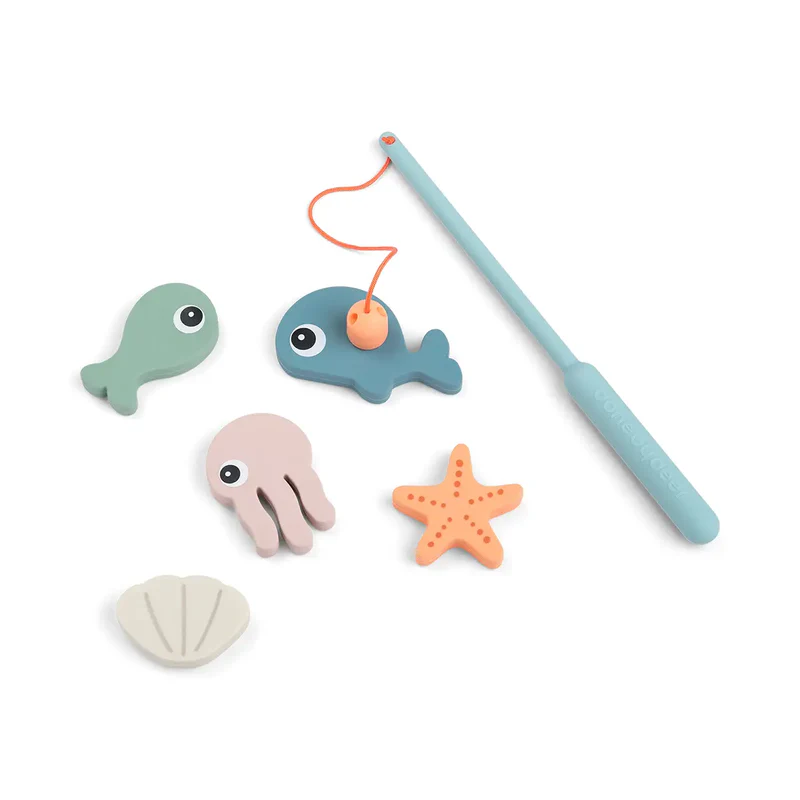 Done By Deer | Badspeelgoed Sea Friends Fishing Toy