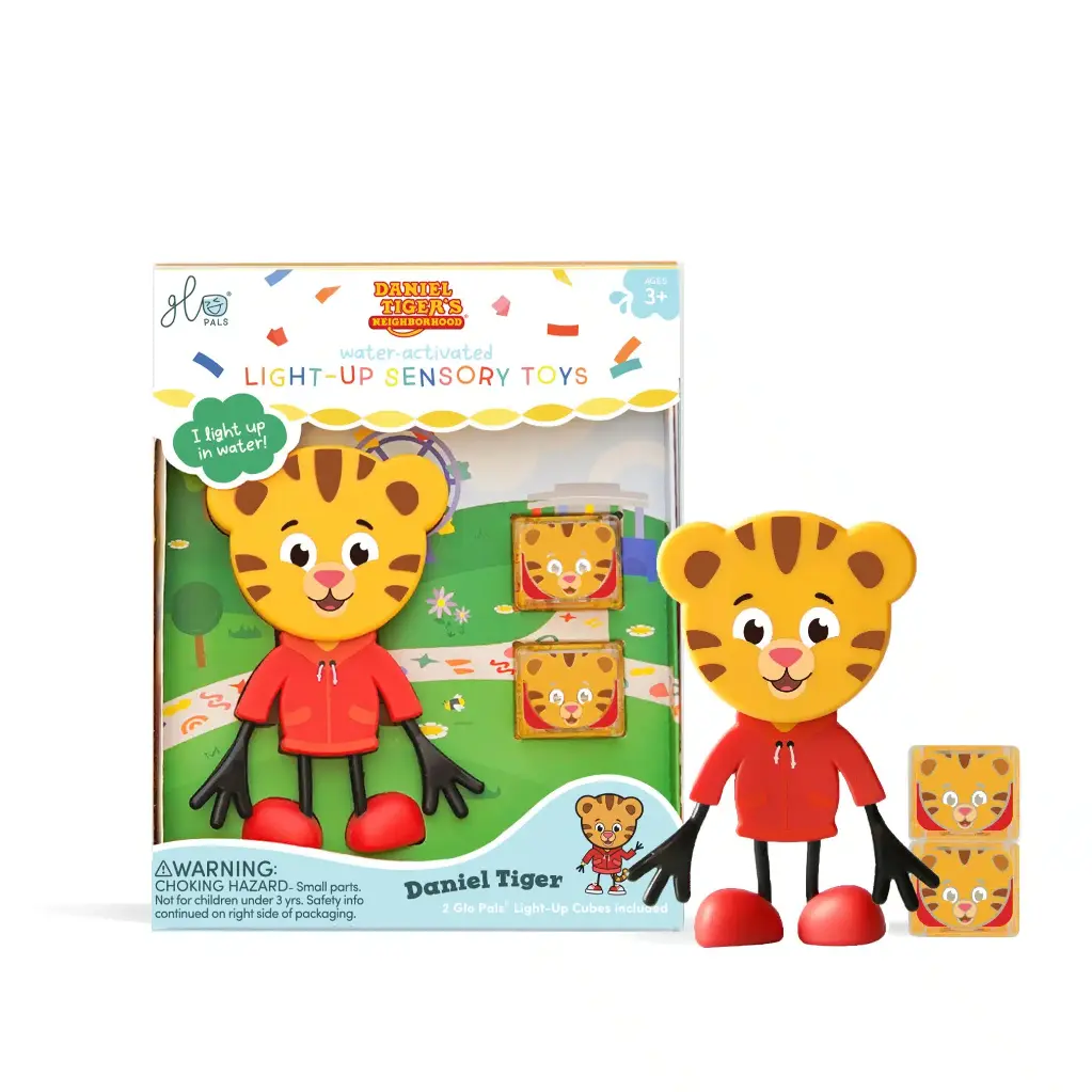 Glo Pals | Badspeelgoed Light Up Cubes Tijger