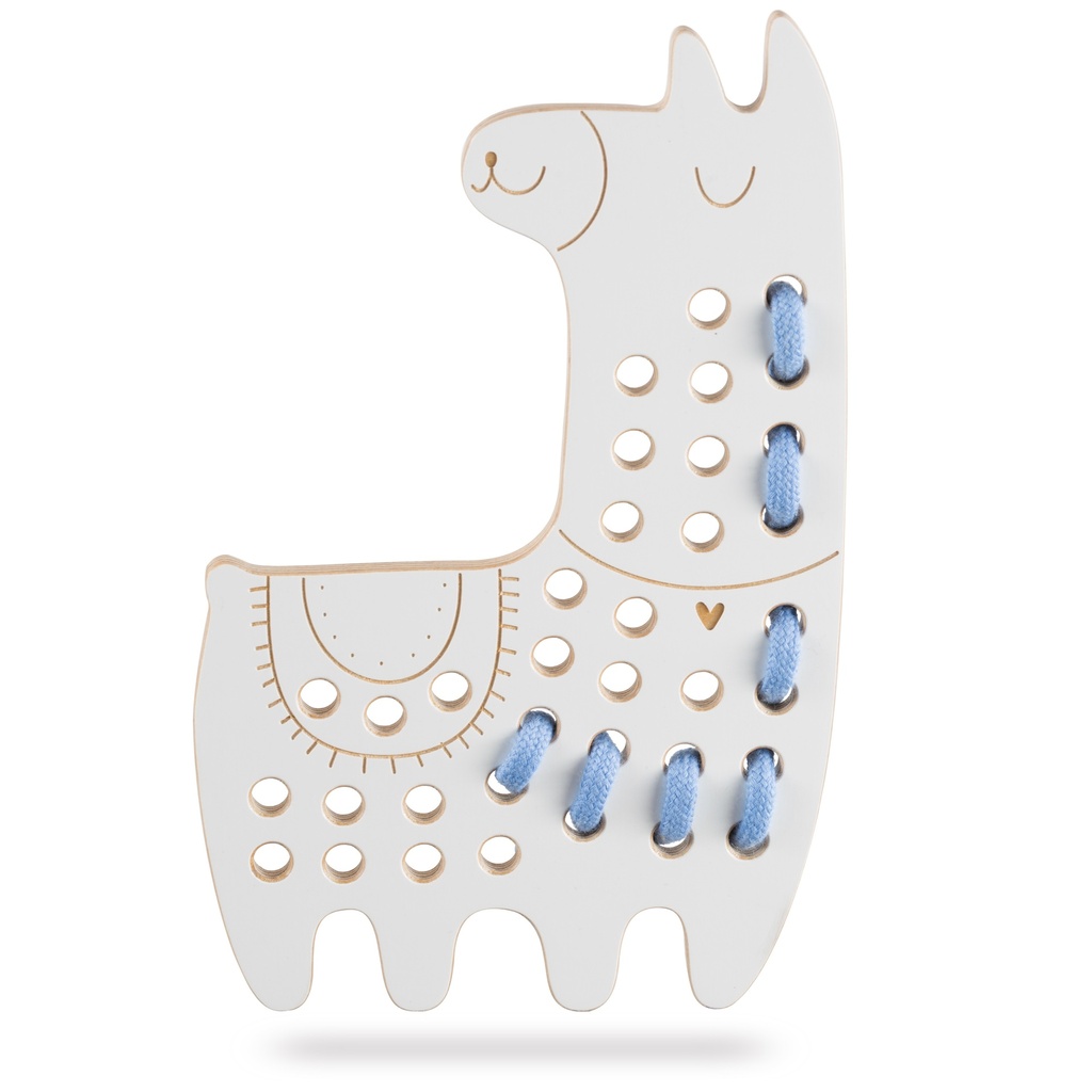 Milin | Educatief Speelgoed Lily The Lama Rijgspeelgoed