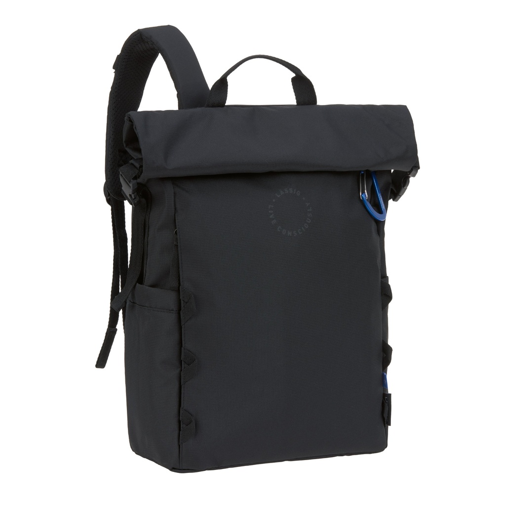 Laessig | Verzorgingstas Outdoor Rolltop Backpack Zwart 30x14x43cm