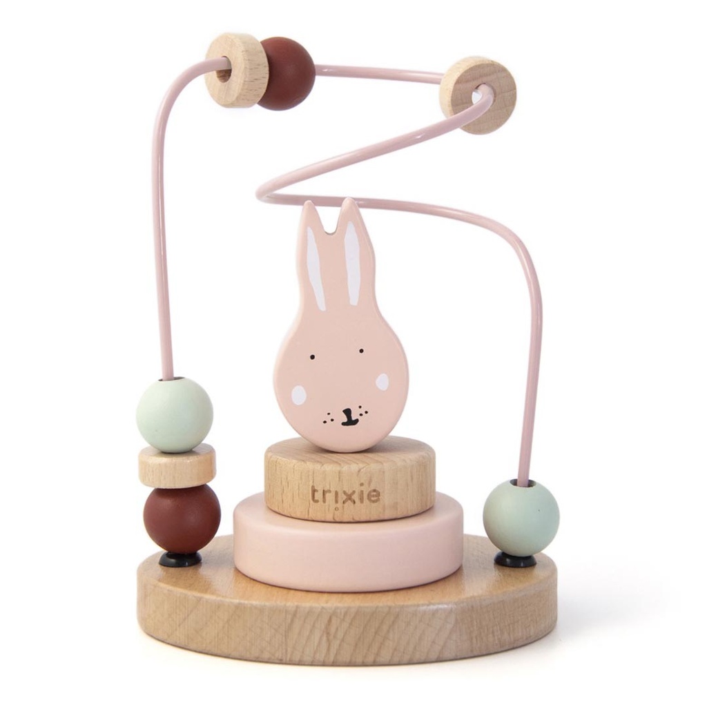 Trixie | Kralenframe Hout Mrs. Rabbit Roze 11x8x15cm