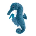 Les Ptipotos | Knuffel Plushe Papadou The Seahorse Papa & Baby Blauw