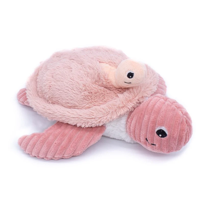 Les Ptipotos | Pluche Knuffel Sauvenou Turtle Mama & Baby Rose