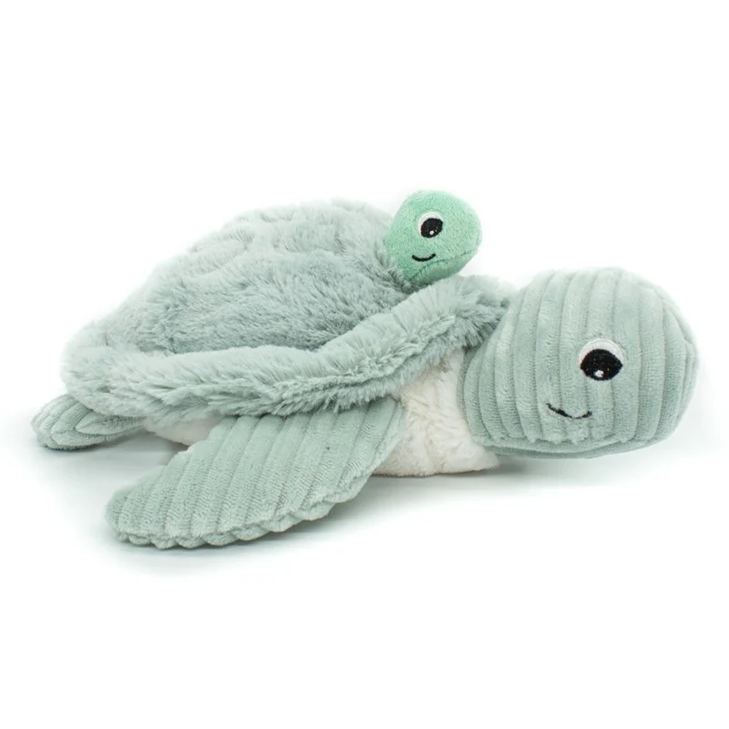 Les Ptipotos | Knuffel Pluche Sauvenou Turtle Mama & Baby Mint