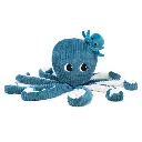 Les Ptipotos | Knuffel Plushe Filou The Octopus Mama & Baby Blauw