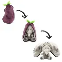 Flipetz | Knuffel Pluche Velvet The Elephant/Aubergine 