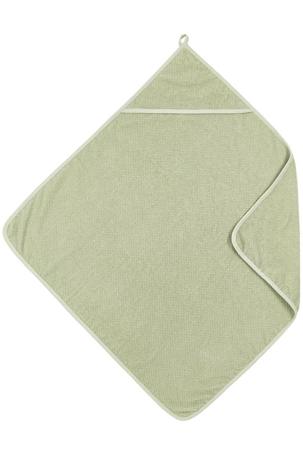 Meyco | Badcape Badstof Popcorn Soft Olive Groen 75x75cm