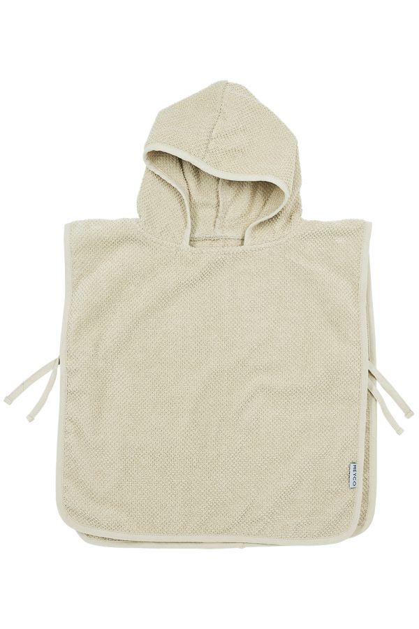 Meyco | Poncho Popcorn Soft Sand Badstof 1-3Y