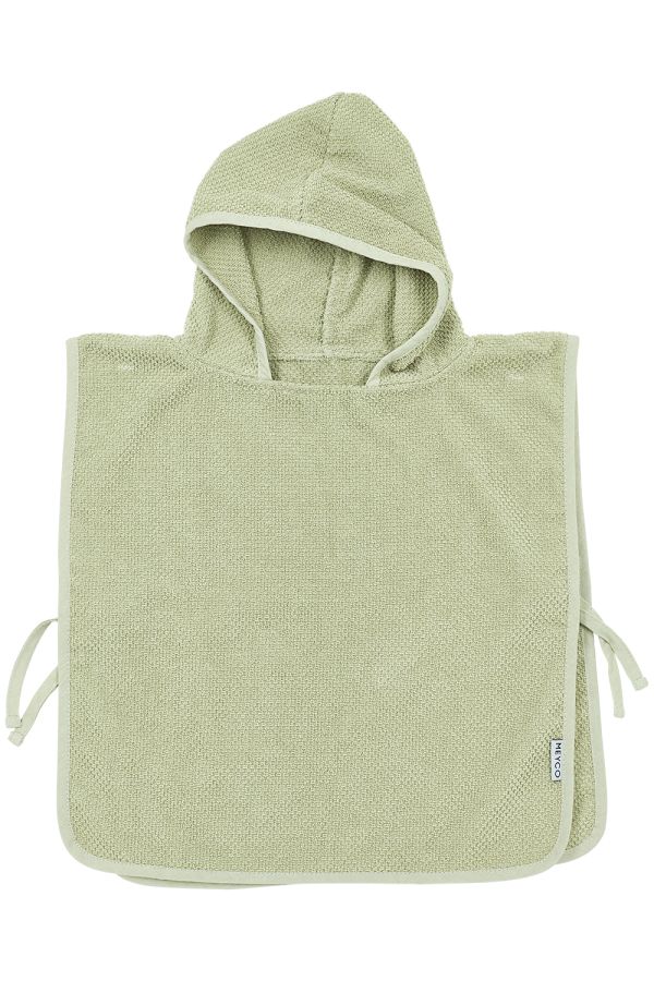 Meyco | Poncho Popcorn Soft Olive Badstof 1-3Y