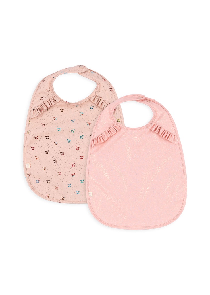 Konges Slojd | Slabbetje Dinner Cherry Sparkle 2-pack