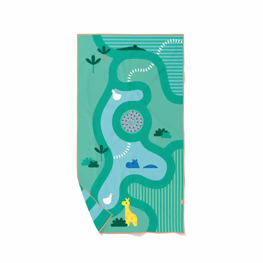 Quut | Strandhanddoek Play Towel M Safari (140 x 70 )
