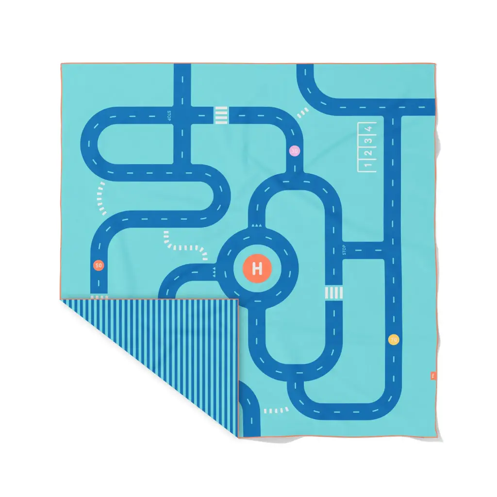 Quut | Strandhanddoek Playtowel XL Road 180x180cm