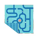 Quut | Strandhanddoek Playtowel Road ( 180cm x 180cm )