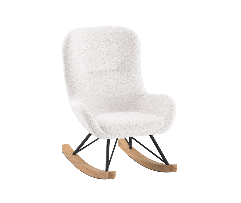 Jaxx | Schommelstoel Rocky Mini Wit Boucle