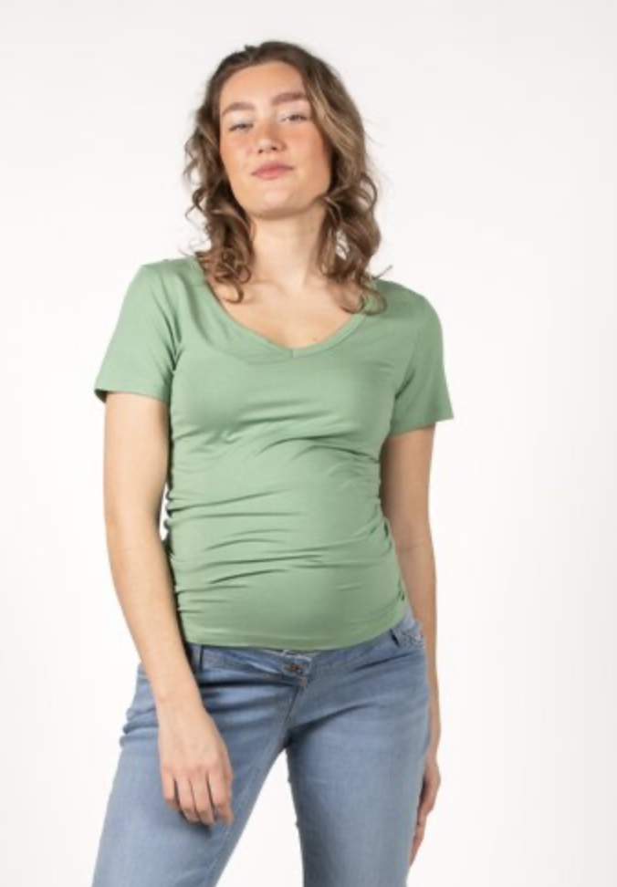 Love2Wait | T-shirt Shirt V-neck Pistachio