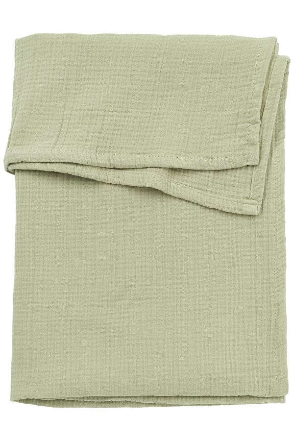 Meyco | Laken Ledikant Pre-Washed Hydrofiel Soft Olive 0.3TOG 100x150cm  