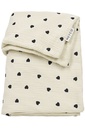 Meyco | Deken Wieg Sweet Heart Pre-Washed Hydrofiel Soft Sand 1.5TOG 75x100cm 