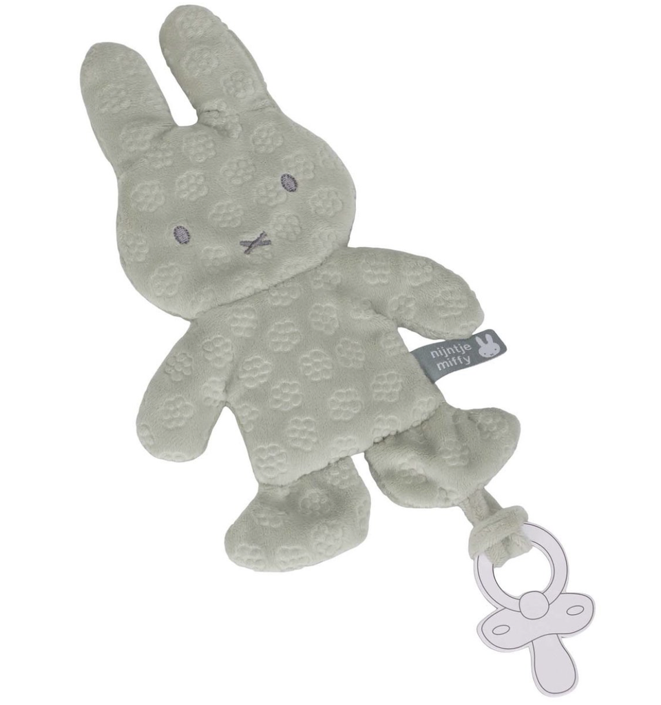 Nijntje | Fopspeendoekje Miffy Green Flower Cuddle Cloth Groen
