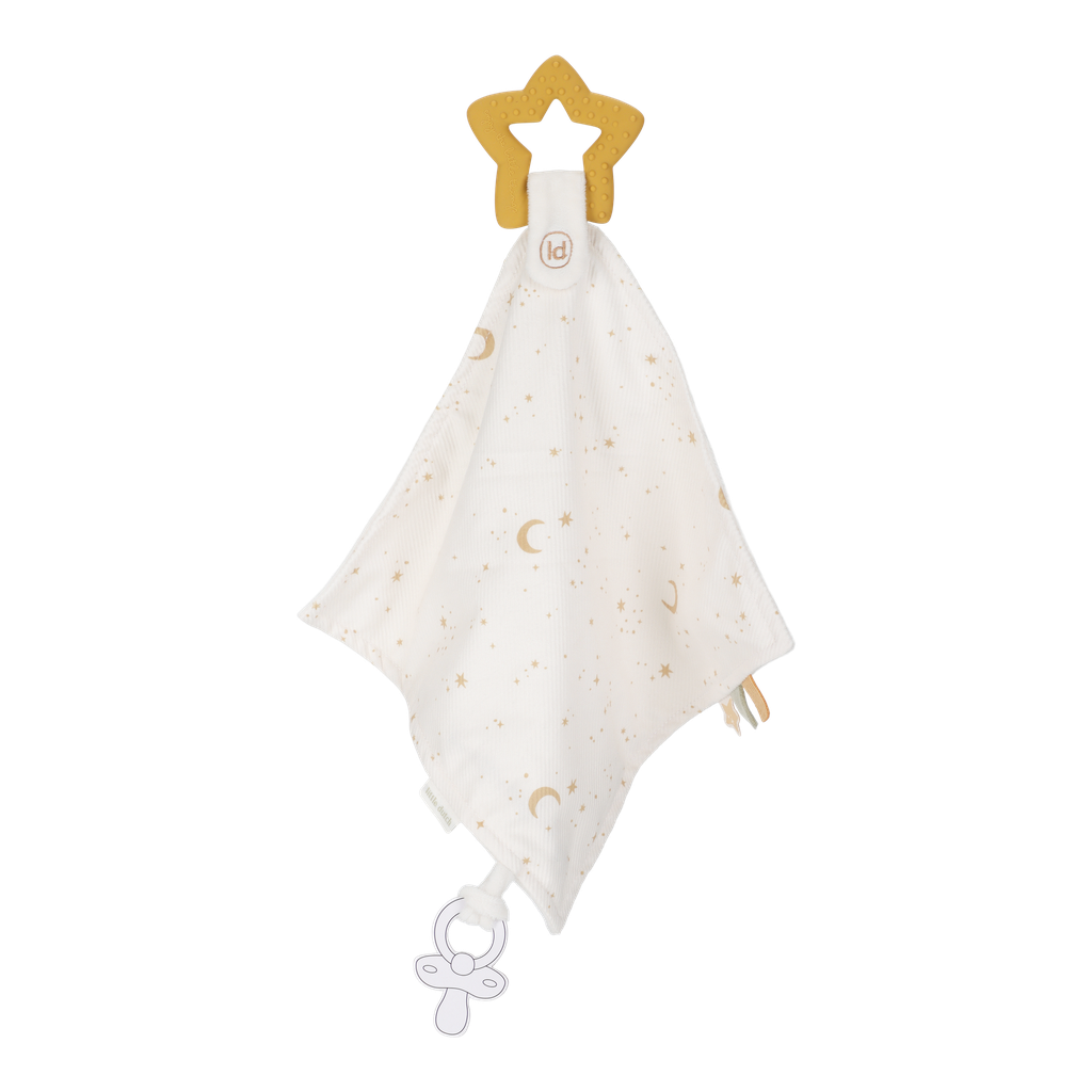 Little Dutch | Knuffeldoek met Bijtring Newborn Naturals Cuddle Cloth with Teething Ring 
